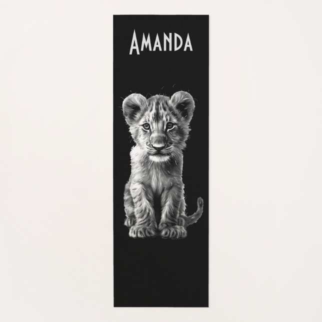 Tapis De Yoga Oh Baby Big Cat Cub Personnel (Devant)