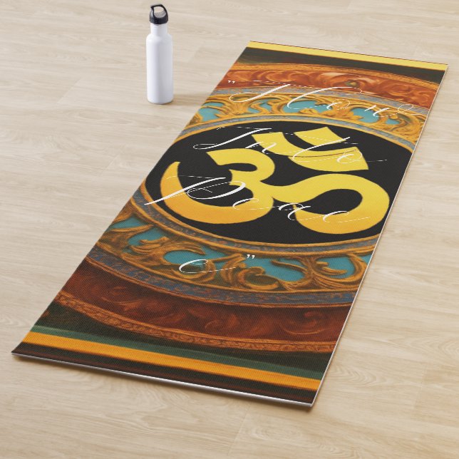 Tapis de Yoga OM (En situation)