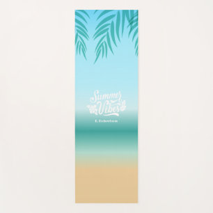 Tapis De Yoga Ombre Tropical Beach Summer Vibes Yoga Mat