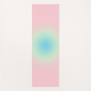 Tapis De Yoga Ombre vintage bleu rose Aura