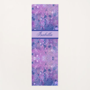 Tapis De Yoga Paillettes de peinture rose violet