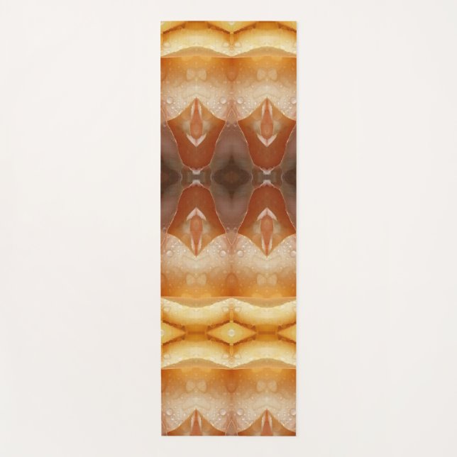 Tapis De Yoga Pale Peachy Ikat Pouf (Devant)