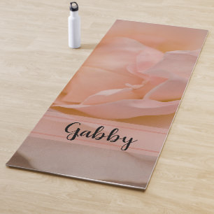 Tapis De Yoga Pâlissez - la fleur de rose de rose