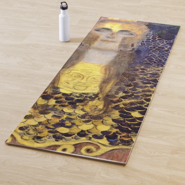 Tapis De Yoga Pallas Athena, Gustav Klimt (En situation)