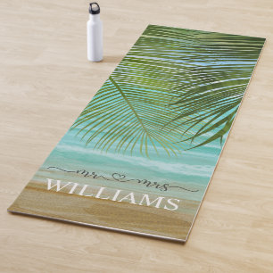 Tapis De Yoga Palm Trees Beach Yoga Mat personnalisé