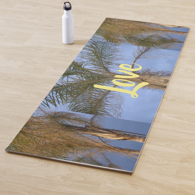 Tapis De Yoga Palm Trees Love (En situation)