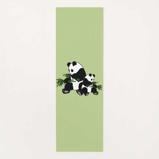 Tapis De Yoga Panda qui grandit (Devant)