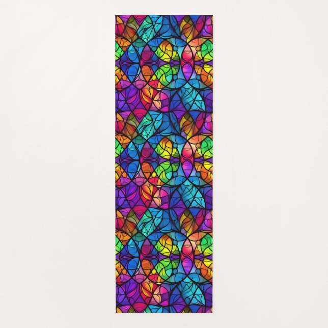 Tapis De Yoga Papier à envelopper Feuille plate de 3 (Devant)