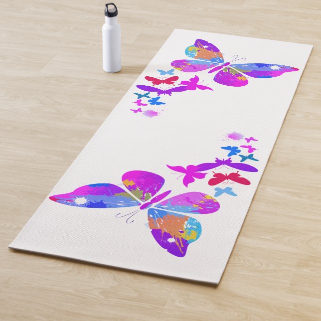 Tapis de Yoga papillon (En situation)