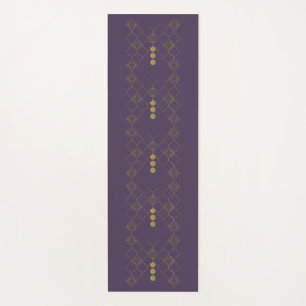 Tapis De Yoga Papillon de treillis d'or Indigo Yoga Mat