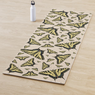 Tapis De Yoga Papillons à queue jaune du sud-ouest partout