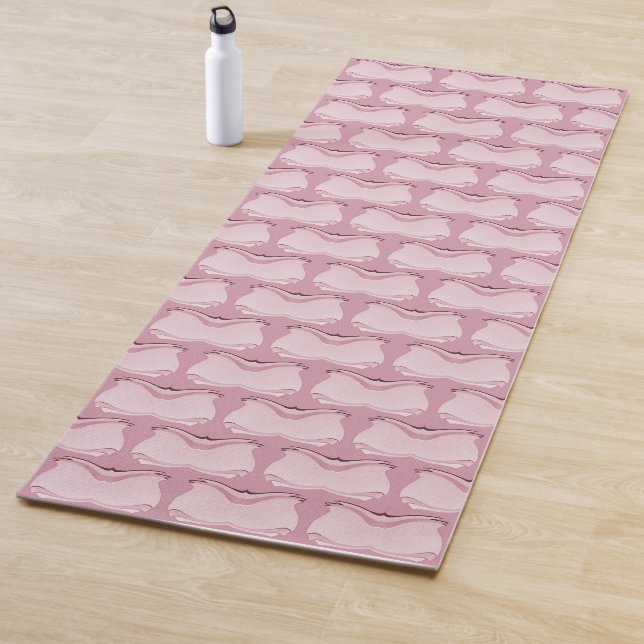 Tapis De Yoga Papillons Abstraits (En situation)
