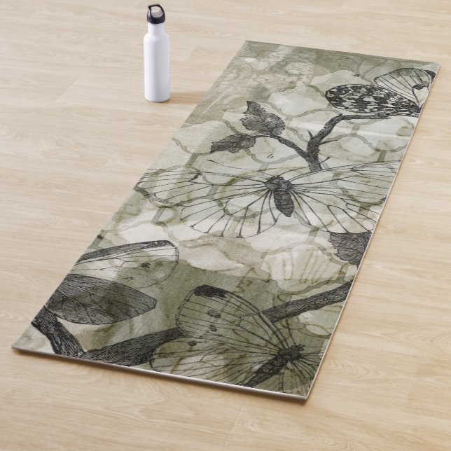 Tapis De Yoga Papillons arabes II (En situation)