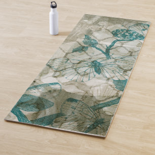 Tapis De Yoga Papillons d'arabesque VI