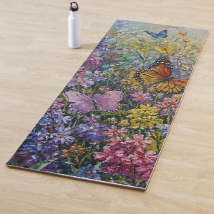 Tapis De Yoga Papillons du Paradis – Une Fleur Sauvage Colorée