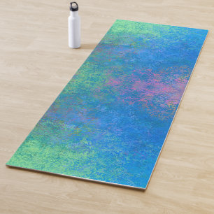Tapis De Yoga Par l'encre d'alcool de mer, Abstraite acrylique