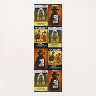 Tapis De Yoga Parodie d'affiche de film western
