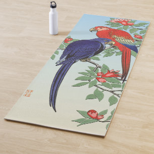 TAPIS DE YOGA PARROIS BLEU ROUGE YOGA MAT