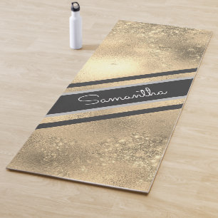 Tapis De Yoga Parties scintillant personnalisée Faux de nom per