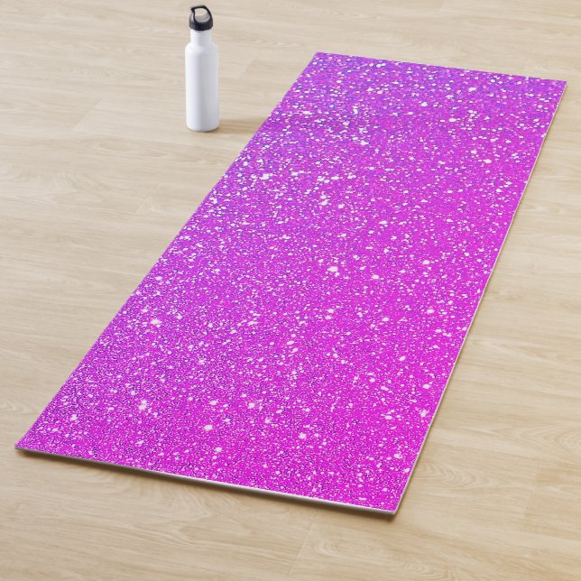 Tapis De Yoga Parties scintillant rose brillant Ombre Cool brill (En situation)