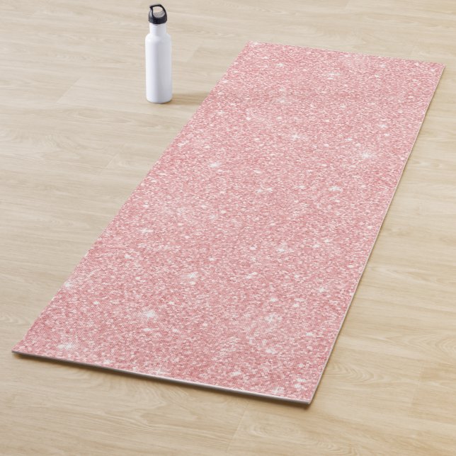 Tapis De Yoga Parties scintillant rose pâle Yoga Mat (En situation)