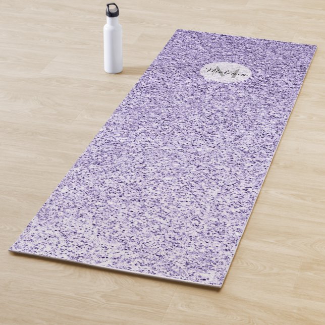Tapis De Yoga Parties scintillant violet ultra violet brillant M (En situation)