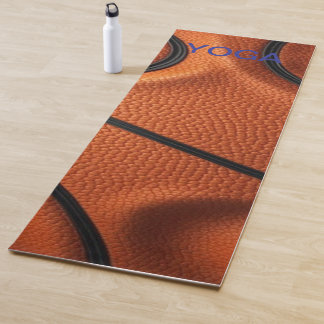 Tapis De Yoga Passion granuleuse – Macro texture de basketball