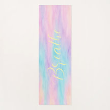 Pastel Aquarelle "Respire" Yoga Mat