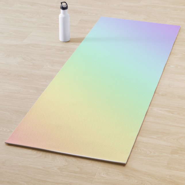Tapis De Yoga Pastel Rainbow Gradient Yoga Mat (En situation)