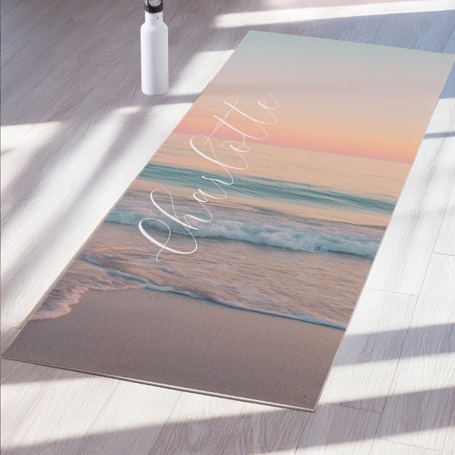 Tapis De Yoga Pastel Sunset Custom  (Pastel Sunset Custom Yoga Mat)