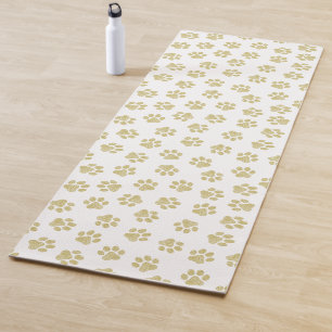 Tapis De Yoga Pâtes de chien, Pâtes de chien, Pâtes d'or
