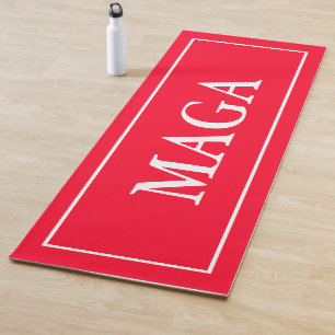 Tapis De Yoga Patriotique rouge MAGA Yoga Mat