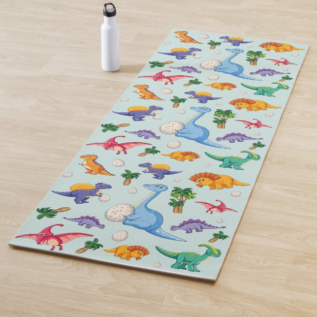 Tapis De Yoga Patters de Colorful Cute (En situation)