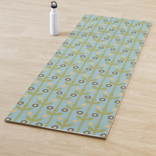 Tapis De Yoga Patters de Floral (En situation)