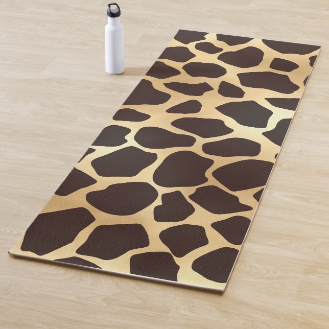 Tapis De Yoga Patters d'Or Brown (En situation)