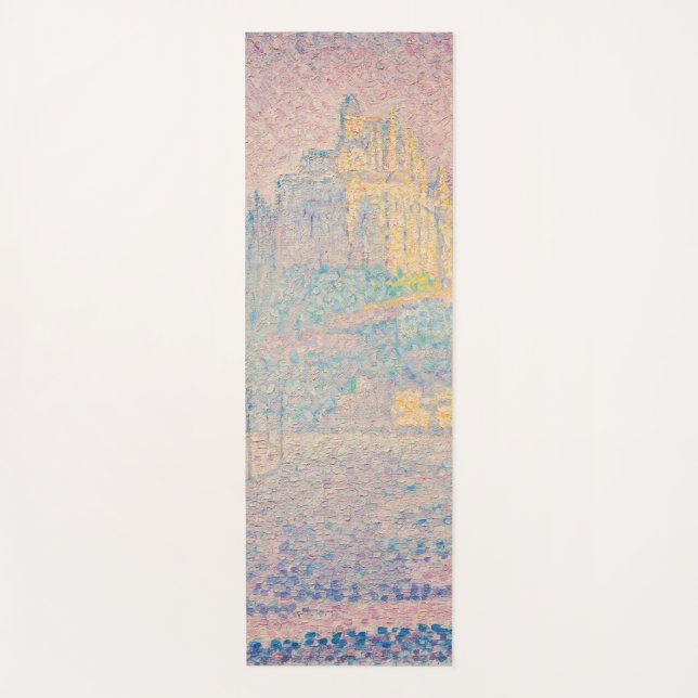 Tapis De Yoga Paul Signac - Mont Saint Michel Fog et Soleil (Devant)