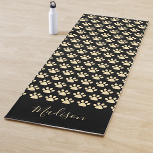 Tapis De Yoga Pawprint    Black Yoga personnalisé
