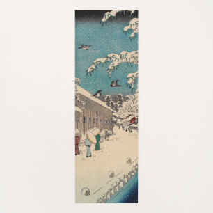 Tapis De Yoga Paysage hivernal d'Hiroshige japon ukiyo-e antique