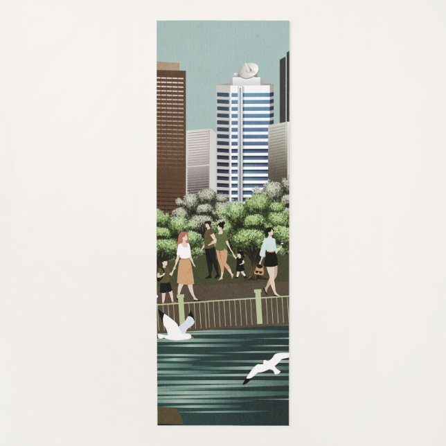 Tapis De Yoga Paysage urbain (Devant)