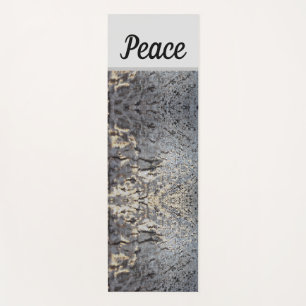 Tapis De Yoga Peace Russe Mosaïque Gris Arbre écorce Motif Natur