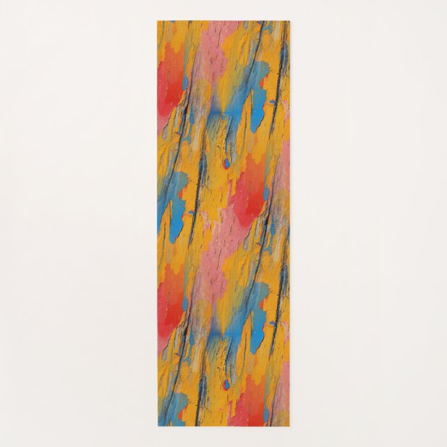 Tapis De Yoga Peinture colorée (Devant)