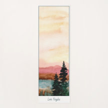 Peinture de paysage à l'aquarelle, Votre Nom