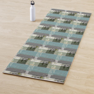 Tapis De Yoga Peinture moderne avec lettres assorties