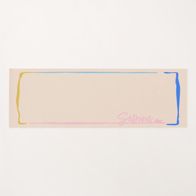 Tapis De Yoga Peinture simple  (Devant (Horizontal))