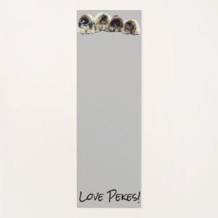 Tapis De Yoga Pekes et Peke-Ends Yoga de Pekingese!