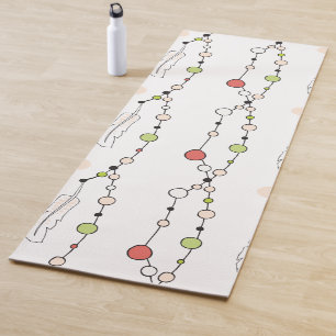 Tapis De Yoga Perles et plumes de sauce moderne