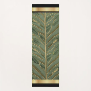 Tapis De Yoga Perse : Vert/Or - Yoga Mat