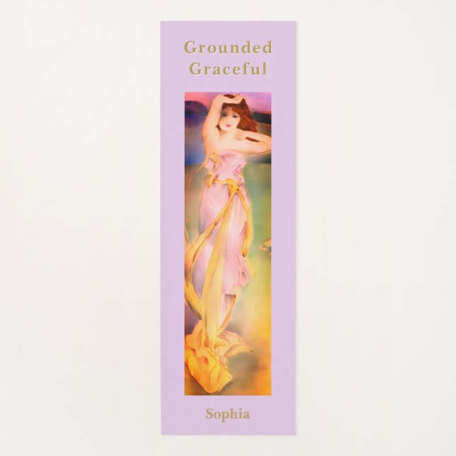 Tapis De Yoga Personalised Yoga Mat | Grounded Graceful Goddess  (Devant)