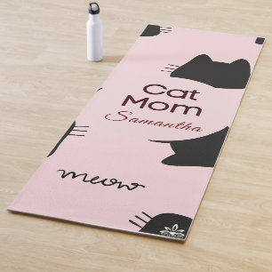 Tapis De Yoga Personnalisable Cat-Mom