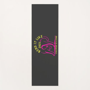 Tapis De Yoga Personnalisable "Plier comme 2025" Yoga Cat